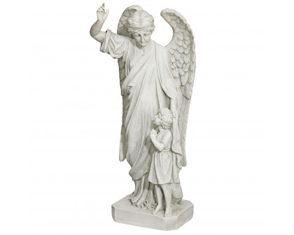 Toscano - Guardian Angel Child Prayer Garden Statue