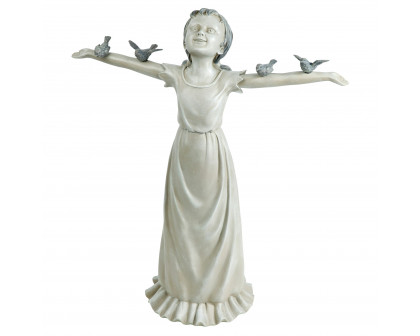 Toscano Basking in God Glory Little Girl Statue - Large