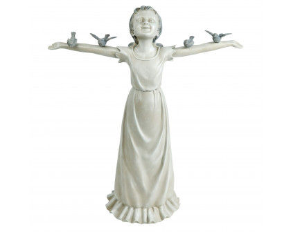 Toscano Basking in God Glory Little Girl Statue - Large