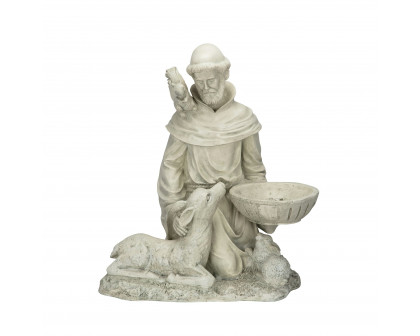 Toscano - Saint Francis Feeds the Animals Garden Statue