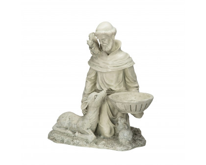 Toscano - Saint Francis Feeds the Animals Garden Statue