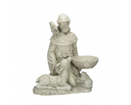 Toscano - Saint Francis Feeds the Animals Garden Statue