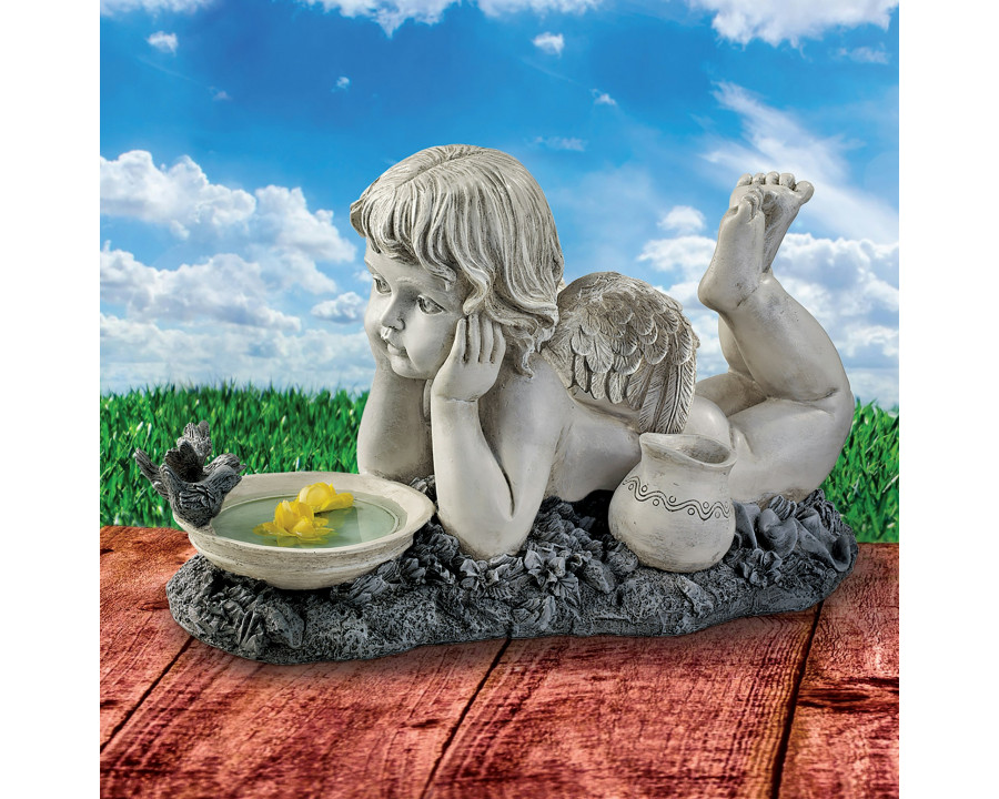 Toscano - Summertime Reflections Cherub Garden Statue