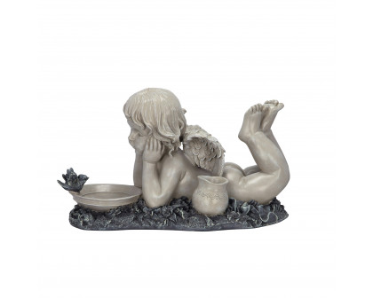 Toscano - Summertime Reflections Cherub Garden Statue