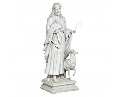 Toscano Jesus the Good Shepherd Garden Statue - Grande