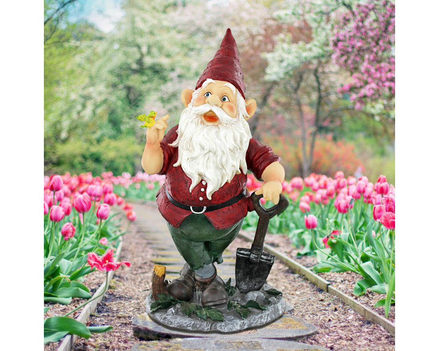 Toscano - Birdy and Spader the Garden Gnome Statue