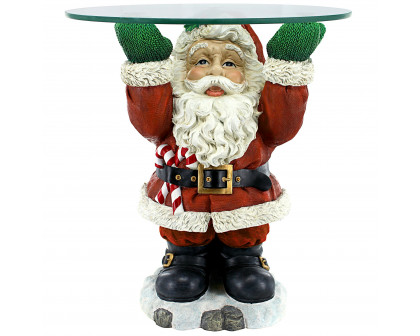 Toscano - Santa Claus Sculptural Holiday Table in Designer Resin