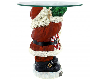 Toscano - Santa Claus Sculptural Holiday Table in Designer Resin