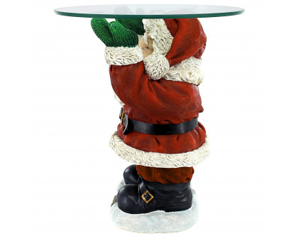 Toscano - Santa Claus Sculptural Holiday Table in Designer Resin