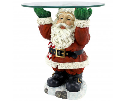 Toscano - Santa Claus Sculptural Holiday Table in Designer Resin