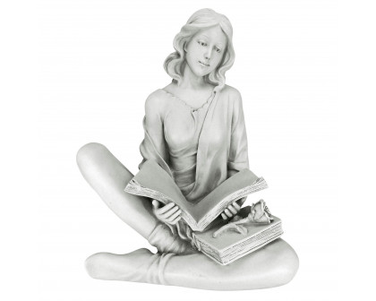 Toscano - Reflection Reader Garden Girl Statue