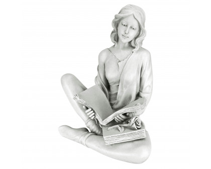 Toscano - Reflection Reader Garden Girl Statue