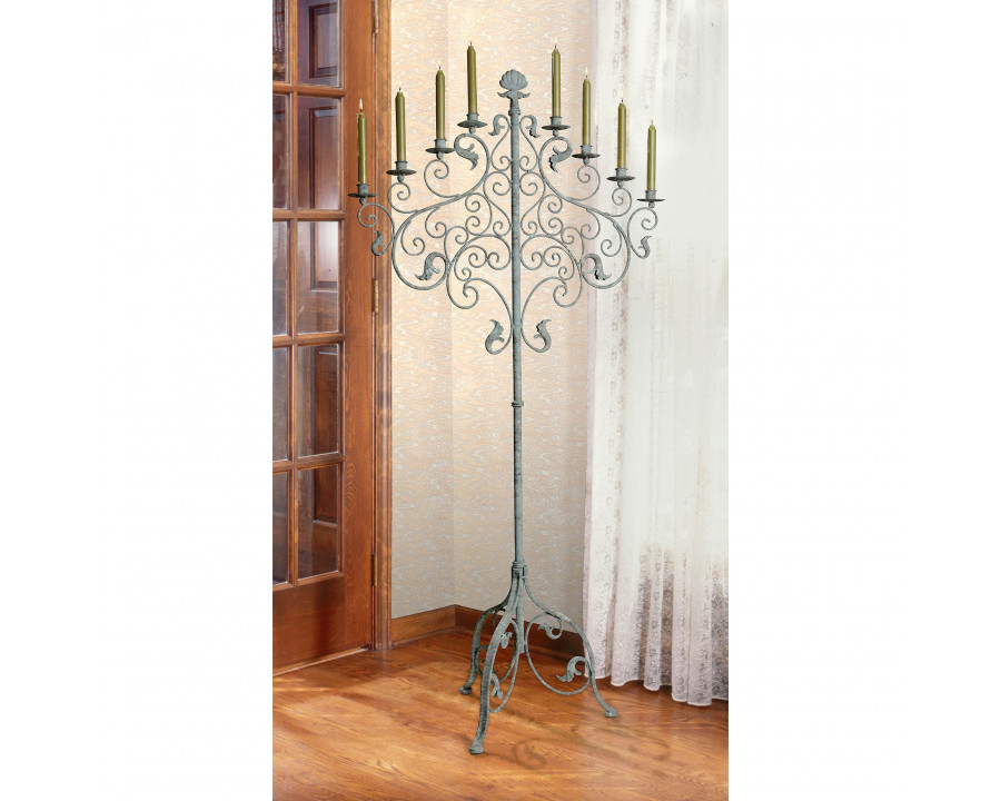 Toscano - Castle Vecchio Renaissance-Style Floor Candelabra