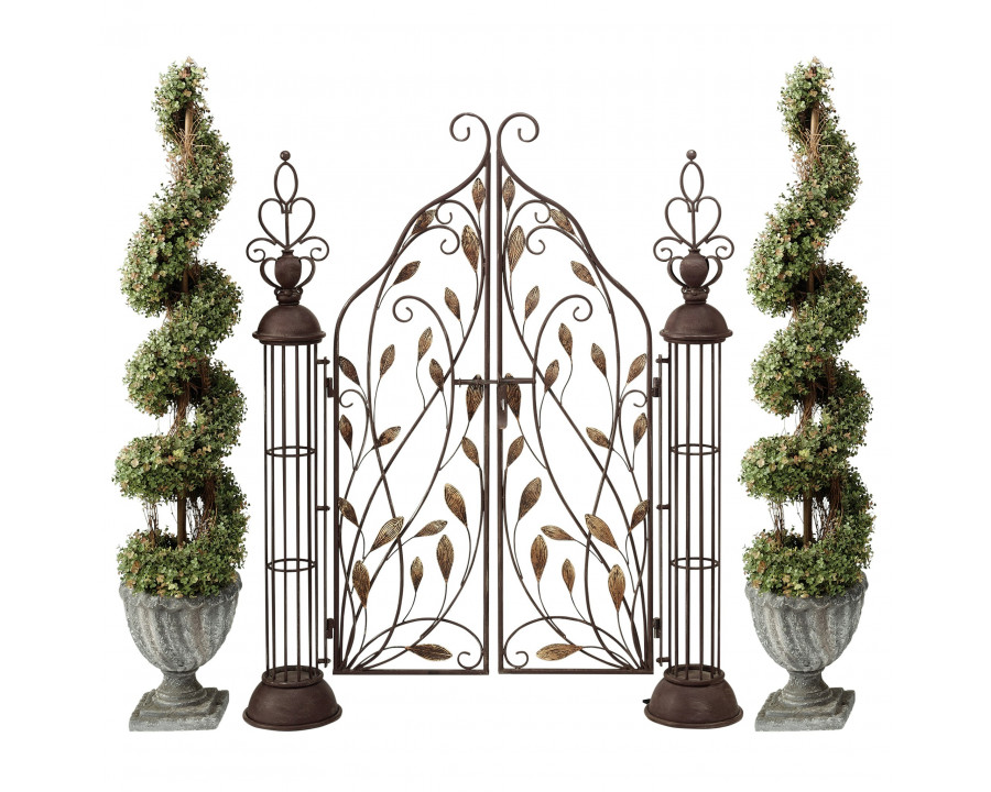 Toscano - The Princess Entryway Garden Gate in Bronze, Iron