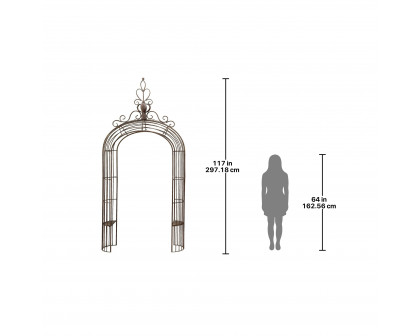 Toscano - The Princess Garden Arch in Metal