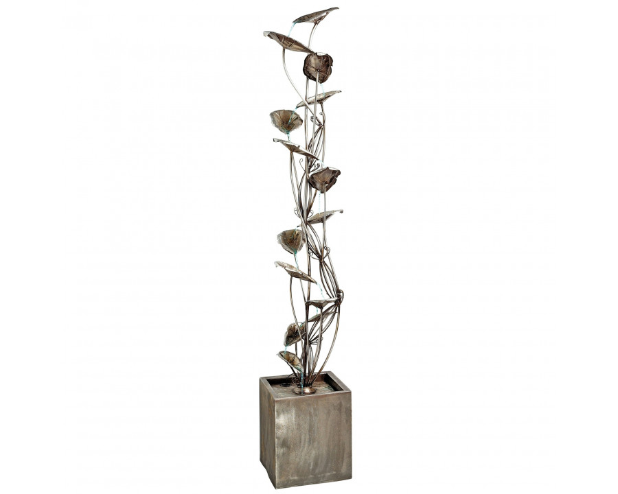 Toscano - Wandering Leaf Cascading Tower Fountain