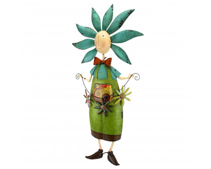 Toscano Flower Children Garden Statue - Boy