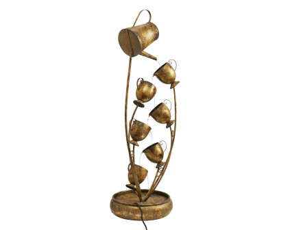 Toscano - Garden Tea Party Cascading Sculptural Fountain