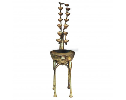 Toscano - Deer Antler Falls Cascading Sculptural Fountain