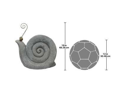 Toscano At a Snail Pace Garden Gastropod Statue - Large