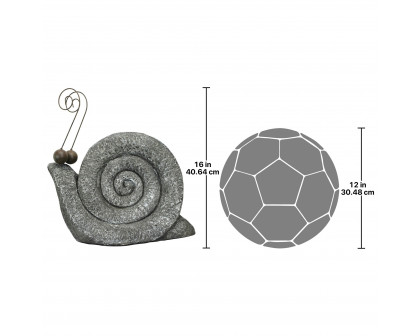 Toscano At a Snail Pace Garden Gastropod Statue - Medium