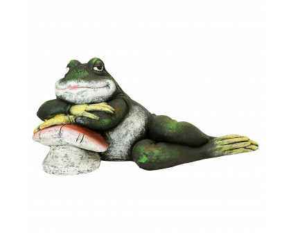 Toscano - Bert the Flirtatious Frog Garden Toad Statue