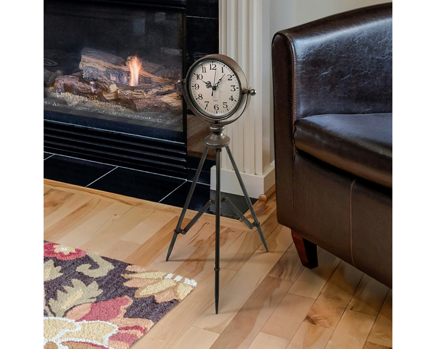 Toscano - Verne Tripod Timepiece Tabletop Clock