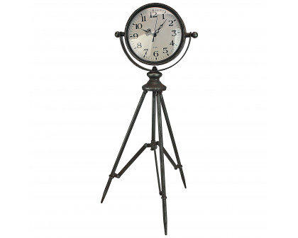 Toscano - Verne Tripod Timepiece Tabletop Clock