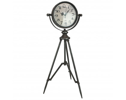 Toscano - Verne Tripod Timepiece Tabletop Clock