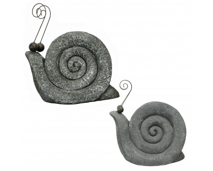 Toscano - Set of At a Snail Pace Garden Gastropod Statues