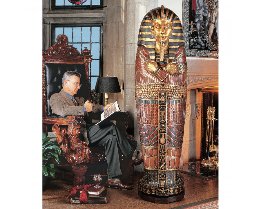 Toscano - King Tutankhamen Life-Size Sarcophagus Cabinet