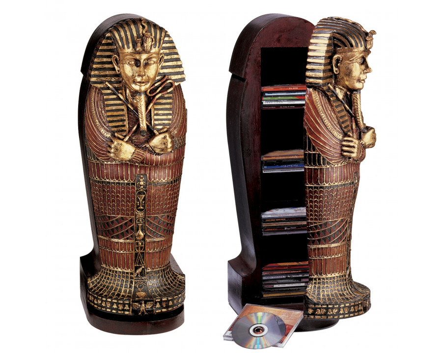 Toscano - Tutankhamen Sarcophagus Curio Cabinet