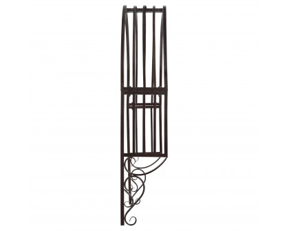 Toscano - Thornbury Ornamental Garden Window Trellis in Metal