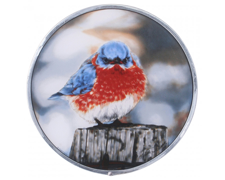 Toscano - The Mad Bluebird Art Glass