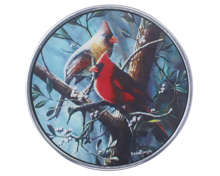 Toscano - North America Cardinal Birds Art Glass