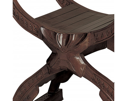 Toscano - Medieval Chair in Walnut, Mahogany