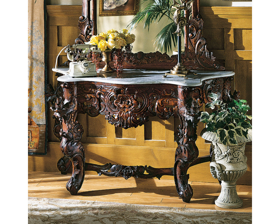 Toscano - Hapsburg Console Table in Walnut, Mahogany