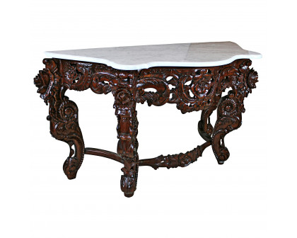 Toscano - Hapsburg Console Table in Walnut, Mahogany