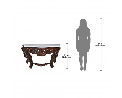 Toscano - Hapsburg Console Table in Walnut, Mahogany