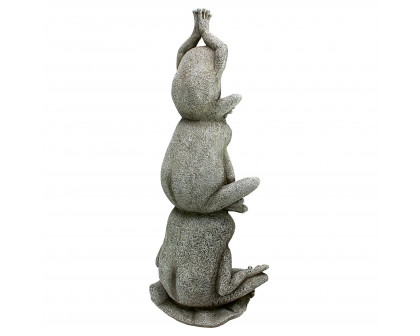 Toscano - Tower of Frog Power Garden Statue