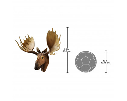 Toscano - Alaskan Moose Trophy Wall Sculpture