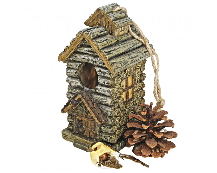 Toscano Backwoods Bird House - Cabin