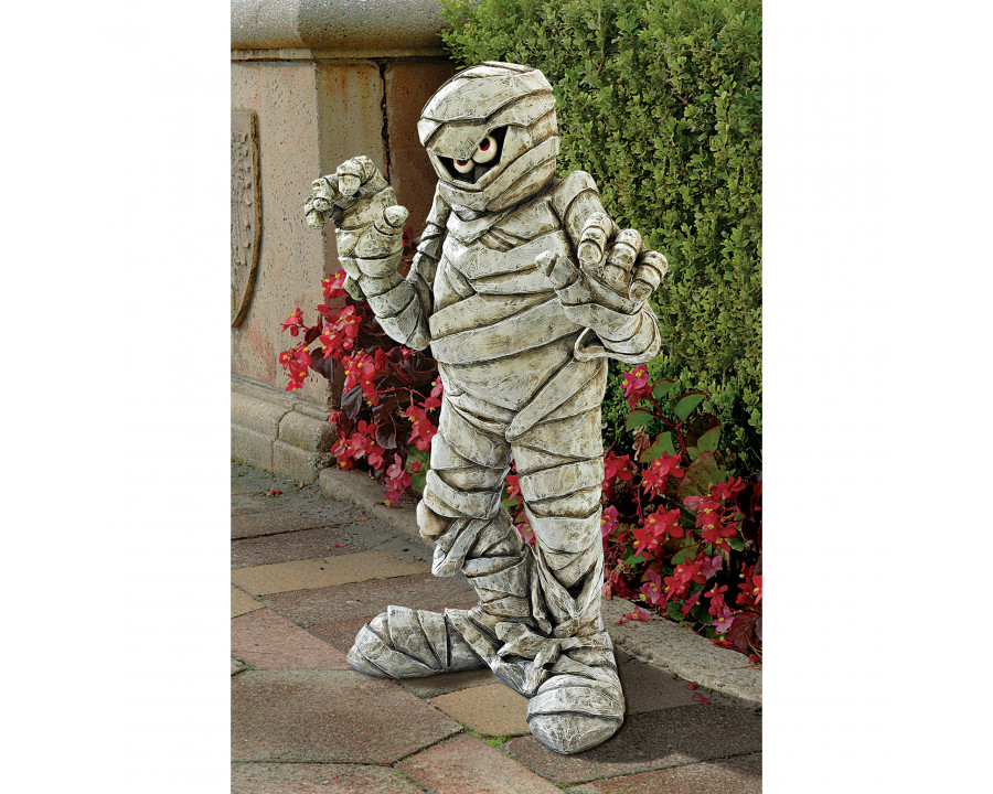 Toscano - Wrapped Too Tight Garden Mummy Statue