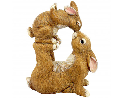 Toscano - Balancing Bunny Love Garden Rabbit Statue