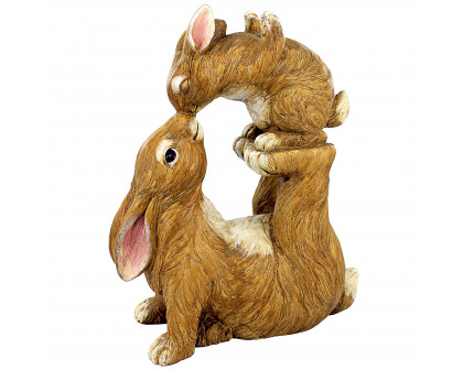 Toscano - Balancing Bunny Love Garden Rabbit Statue