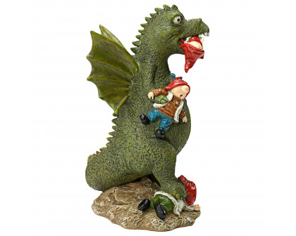 Toscano - Dragon Gonna Get Ya Garden Gnome Apocalypse Statue