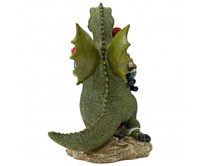 Toscano - Dragon Gonna Get Ya Garden Gnome Apocalypse Statue