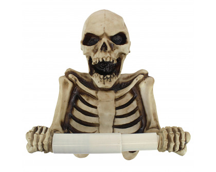 Toscano - Bone Dry Skeleton Bathroom Toilet Paper Holder