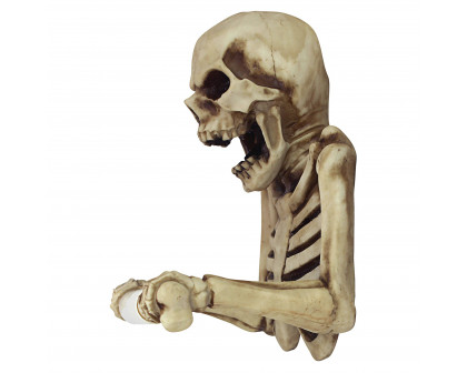 Toscano - Bone Dry Skeleton Bathroom Toilet Paper Holder