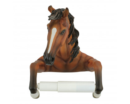 Toscano - Steady Stallion Bathroom Toilet Paper Holder